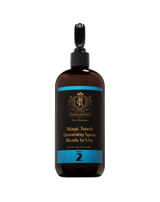 Crown Royale Magic Touch Formula 2 RTU - spray antystatyczny i nabłyszczający do krótkiej i średniej sierści psa - 473ml