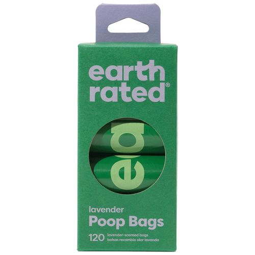 Earth Rated Poop Bags 8x15szt - woreczki na psie odchody, lawendowe