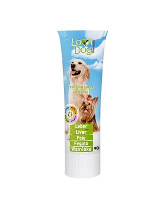 Lovi Dog Snack Creme Pate Liver 90g - pasztet dla psa w tubce, z wątróbką i witaminami