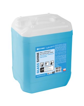 Eco Shine Glass Shine - płyn z alkoholem do mycia szklanych blatów, szyb i luster - 5L