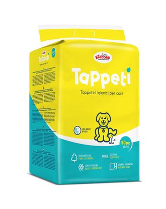 Record Tappeti 60x60cm - podkłady chłonne do nauki czystości, dla psów starszych i schorowanych - 50szt.