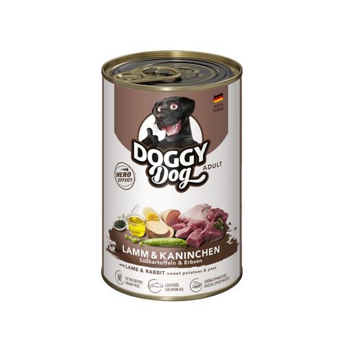 Doggy Dog Lamb & Rabbit - bezzbożowa mokra karma dla psa, z  jagnięciną i królikiem