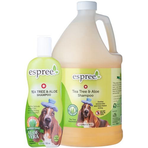 Espree Tea Tree & Aloe Shampoo - leczniczy szampon do podrażnionej skóry psa, koncentrat 1:5