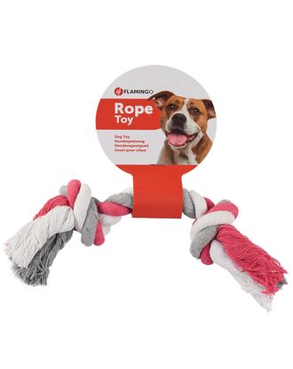 Flamingo Pink Rope Toy - sznurkowy gryzak dla psa