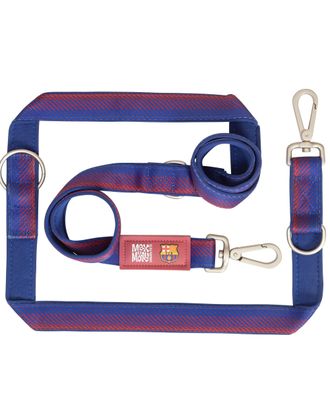 Max&Molly FC Barcelona Multi Function Leash - przepinana smycz dla psa, z motywem klubu piłkarskiego