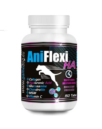 Game Dog AniFlexi HA - preparat wspomagający stawy dla psa, z kwasem hialuronowym - 150tab.