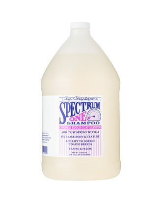 Chris Christensen Spectrum One Shampoo - szampon odbudowujący dla psa i kota ze sztywnym i szorstkim włosem, koncentrat 1:8 - 3,8L