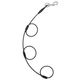 Blovi Vertical Multiple Dog Restrain Cord, 65cm