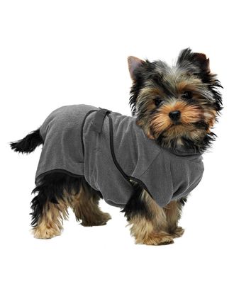 Royal Dry Bathrobe for Dogs - chłonny szlafrok dla psa z mikrofibry, szary