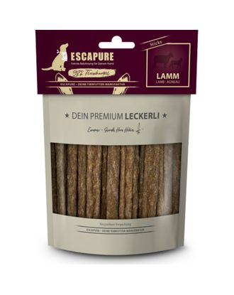 Escapure Premium Sticks Lamm 150g - naturalne przysmaki dla psa, pałeczki z jagnięciny