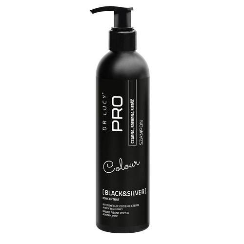 Dr Lucy Black/Silver Coat Shampoo - szampon intensyfikujący czarny i ciemny kolor szaty, koncentrat 1:4