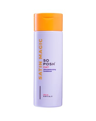 So Posh Satin Magic Cat Conditioner 200ml - nawilżająca odżywka dla kota, do suchej i matowej sierści, koncentrat 1:10