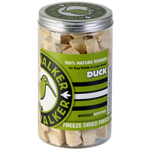 Kiwi Walker Snacks Duck 115g - 100% kaczki, liofilizowane, naturalne przysmaki dla średnich i dużych psów