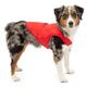 Kurgo Loft Jacket Red/Charcoal - dwustronna kurtka wodoodporna dla psa, czerwono- grafitowa