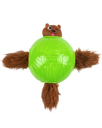 Nina Ottosson Dog Snuffle N' Treat Ball Level 2 Small - węchowa piłka na przysmaki dla psa, z 4 wiewiórkami, poziom 2, mała