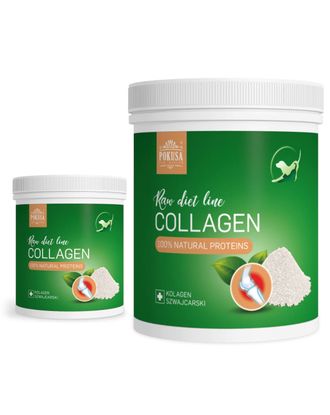 Pokusa RawDietLine Collagen - kolagen dla psa, kota, z ryb oceanicznych, wspomaga mięśnie, stawy, skórę, pazury