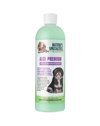 Nature's Specialties Aloe Premium Shampoo - aloesowy szampon do długiej sierści psa i kota, koncentrat 1:16