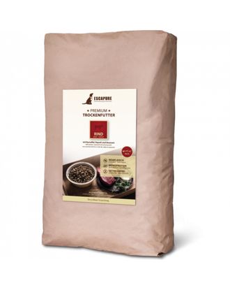 Escapure Premium Puppy Rind - wysokiej jakości karma dla szczeniąt, wołowina wypiekana w piecu - 12kg