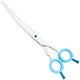 P&W Oceane Titanium Curved Scissors - profesjonalne nożyczki groomerskie, gięte