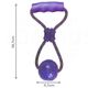 KONG Squeezz Ball with Rope M - zawsze piszcząca piłka na sznurku dla psa, szarpak z uchwytem