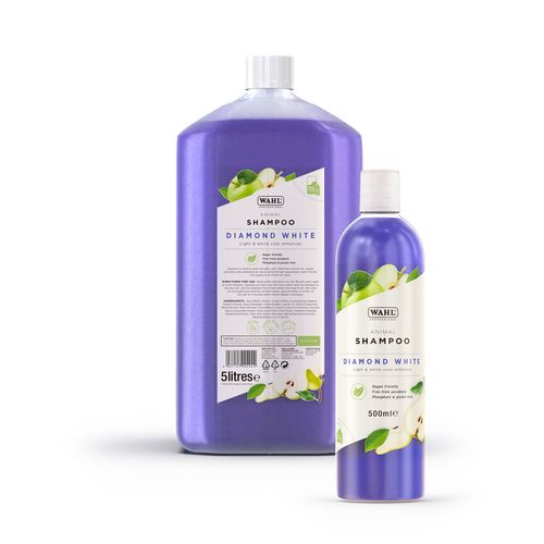 Wahl Diamond White Shampoo - profesjonalny szampon dla psów o białej i jasnej sierści, koncentrat 1:15