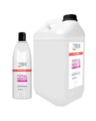 PSH Pro Total White Shampoo - szampon wybielający dla psów, koncentrat 1:2