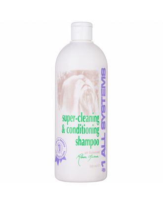 1 All Systems Super Cleaning & Conditioning Shampoo - szampon wzmacniający sierść dla szczeniąt i psów wrażliwych - 500ml