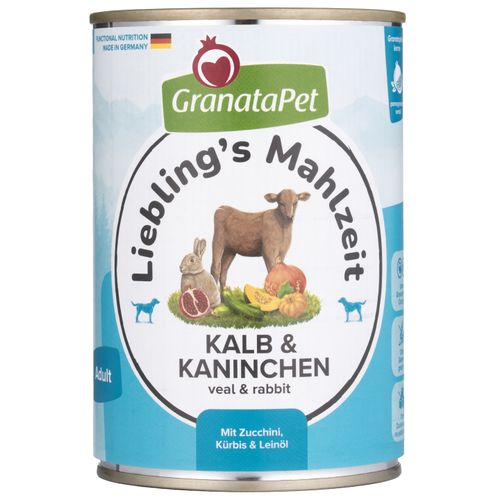 GranataPet Veal & Coney - bezzbożowa mokra karma dla psa, cielęcina i królik