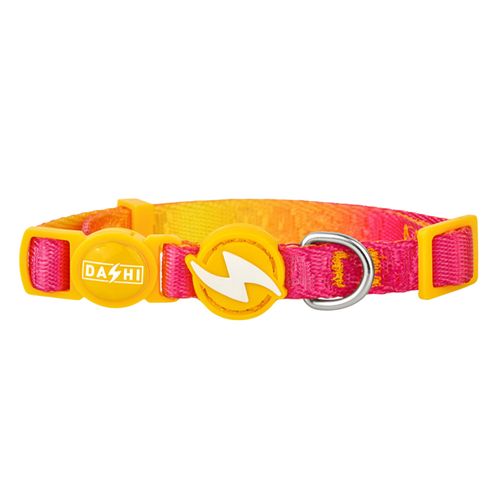 Dashi Lumix Solar Cat Collar - obroża dla kota, różowo-żółta