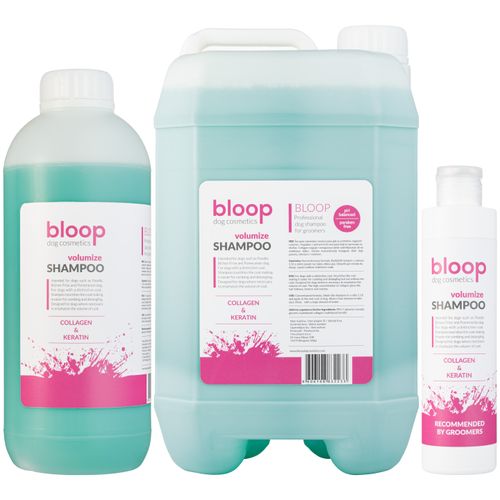Bloop Volumiza Shampoo - odżywczy szampon dla psa zwiększający objętość sierści z keratyną i kolagenem, koncentrat 1:10
