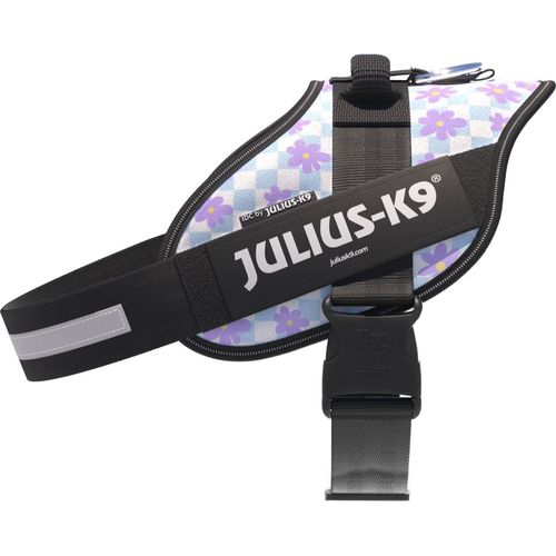 Julius-K9 IDC Powerharness Cartoon - szelki dla psa, z odblaskami, w kwiatki