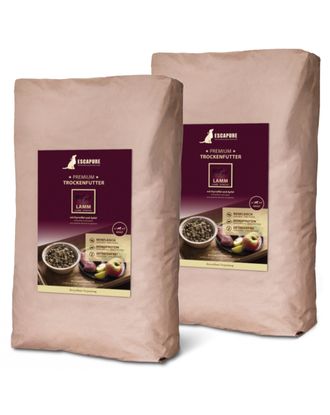 Escapure Premium Lamm - wysokiej jakości karma dla psa, jagnięcina wypiekana w piecu - 2x 12kg