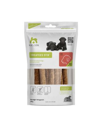 Maelson Treatees Stix Lamb 100g - zdrowe przysmaki dla psa, suszone mięso jagnięce
