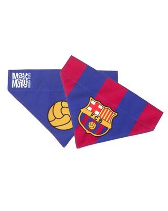 Max&Molly FC Barcelona Bandana - bandana dla psa, dwustronna, z motywem klubu piłkarskiego