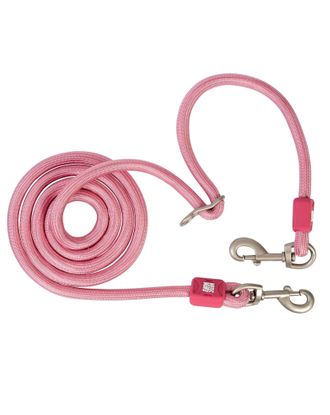 Max&Molly Rope Leash Matrix 2.0 200cm Rose - przepinana smycz linowa dla psa, różowa