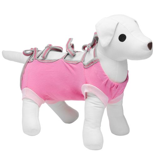 Biglo Pet Recovery Suit Pink - ubranko pooperacyjne dla psa, kota, różowe