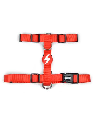 Dashi Solid Back Harness Red - regulowane szelki guard dla psa, czerwone