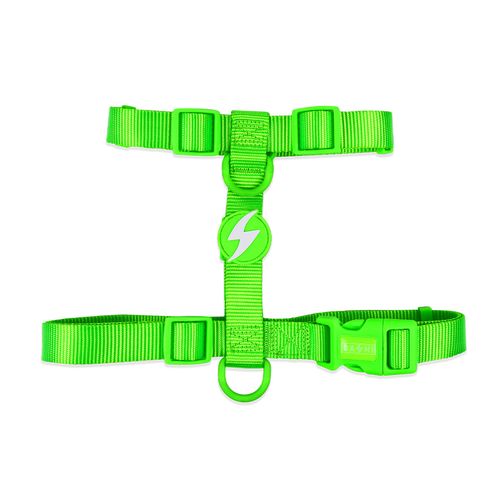Dashi Neon Green Back Harness - regulowane szelki guard dla psa, neonowa zieleń