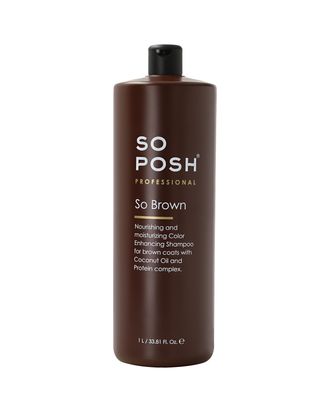 So PosH So Brown Shampoo - profesjonalny szampon podkreślający brązowy kolor sierści - 1L