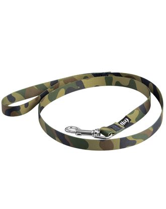 Julius-K9 MoreColor Basic Leash Camouflage 120cm - smycz dla psa, taśmowa, zielone moro/khaki