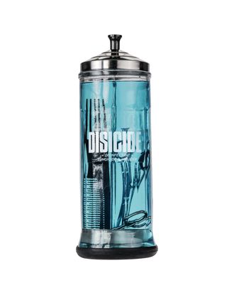 Disicide Disinfecting Glass Jar - szklany pojemnik do dezynfekcji narzędzi i akcesoriów, z koszykiem - 1100ml