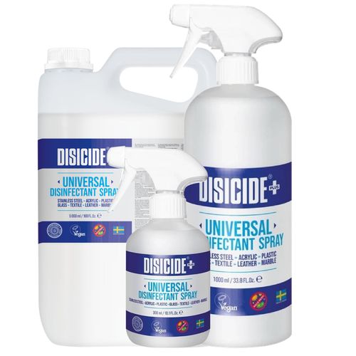 Disicide Plus+ Universal Disinfectant Spray - preparat do czyszczenia i dezynfekcji powierzchni, eliminujący nieprzyjemne zapachy