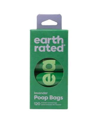 Earth Rated Poop Bags 8x15szt - woreczki na psie odchody, lawendowe