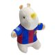 Max&Molly FC Barcelona Rhino Plush Toy - maskotka dla psa z piszczałką, nosorożec w koszulce piłkarskiej