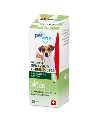 Pet+Me Spray For Ear Care 20ml - naturalny spray do pielęgnacji uszu, dla psa i kota