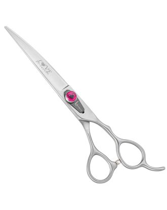 Kenchii Love Curved Scissors - profesjonalne nożyczki groomerskie z ergonomicznym uchwytem, gięte