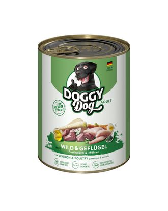 Doggy Dog Venison & Poultry - bezzbożowa mokra karma dla psa, z dziczyzną i drobiem - 800g