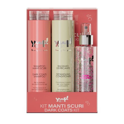 Yuup! Dark Coats Set - zestaw kosmetyków do pielęgnacji ciemnej sierści psa i kota