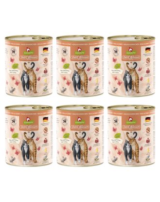 GranataPet DeliCatessen Veal & Coney - bezzbożowa mokra karma dla kota, cielęcina i królik - 6x 800g