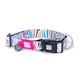 Max&Molly GOTCHA! Smart ID Collar Magic Zebra - obroża z zawieszką smart Tag dla psa, wzór tęczowa zebra